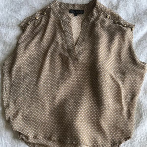 Rocca & Lola Sleeveless Polka Dotted Blouse Small